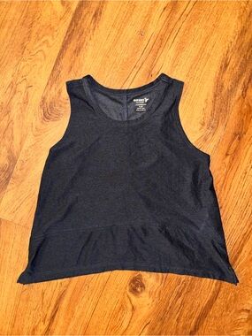 Old Navy Women's Charcoal Crop Top Tank